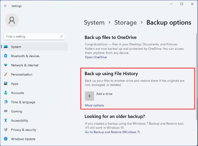 backup and restore Windows 11 to external USB drive