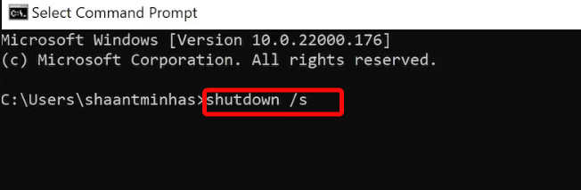 Shut Down Windows 11
