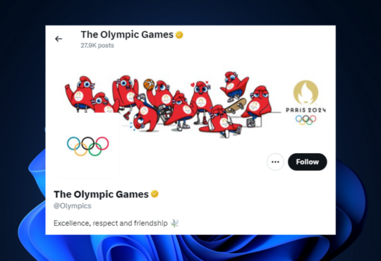 The Olympic Games X handle